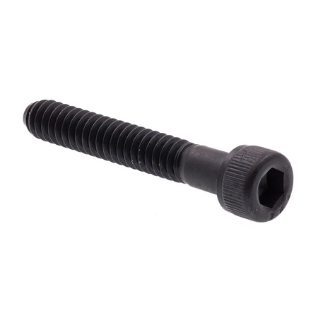 PRIME-LINE Socket Head Cap Screw Hex/Allen Dr #10-24 X 1-1/4in Black Ox Coat Steel 25PK 9178106